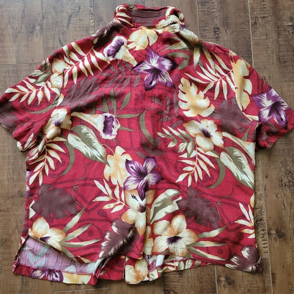 Michael Phillips Floral Button Shirt Medium - Picture 6 of 6